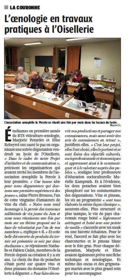 Article charente libre 20avril2022